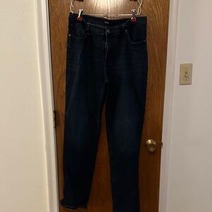 Lee Women's Straight Leg Jeans - Dark Blue